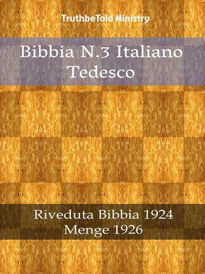 cover image of Bibbia N.3 Italiano Tedesco